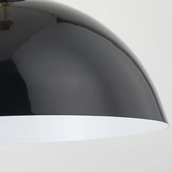 Camille Pendant in Aged Brass & Glossy Black - Image 4