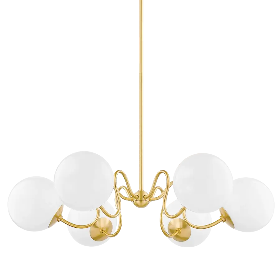 Whimsical Mid-Century Elegance with Art Nouveau Flair - Image 1