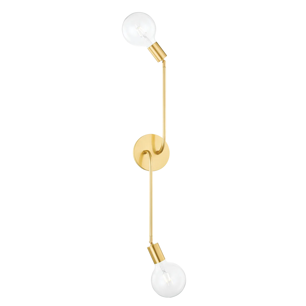 Blakely 2-Light Wall Sconce in Aged Brass
