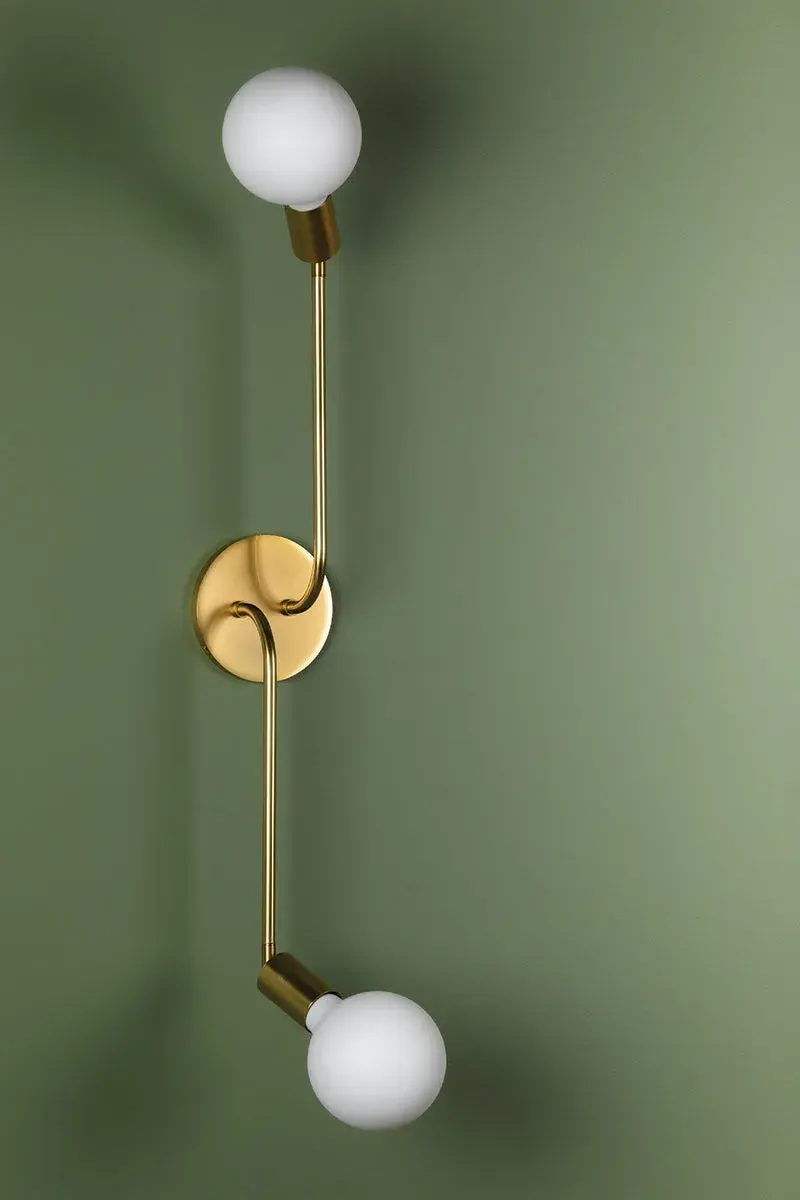 Blakely 2-Light Wall Sconce in Aged Brass - Image 2