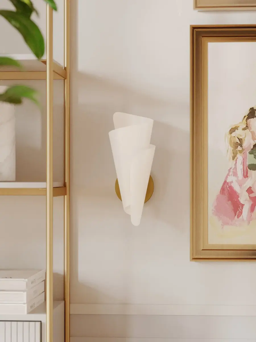 Davina Textured White Wall Sconce - Image 11