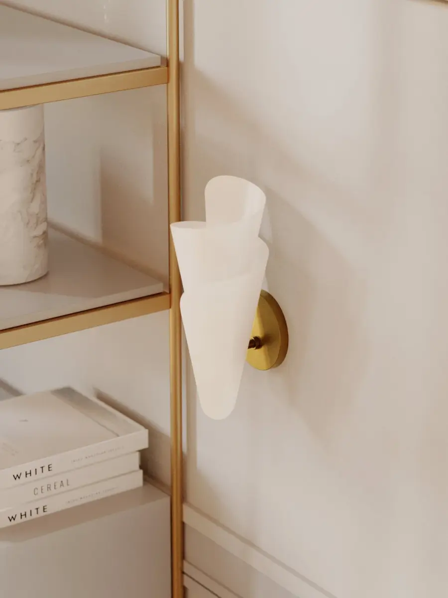 Davina Textured White Wall Sconce - Image 12