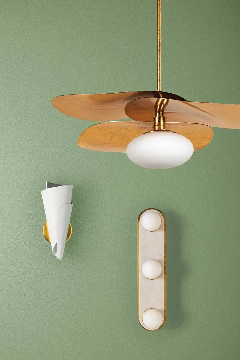 Davina Textured White Wall Sconce - Image 5