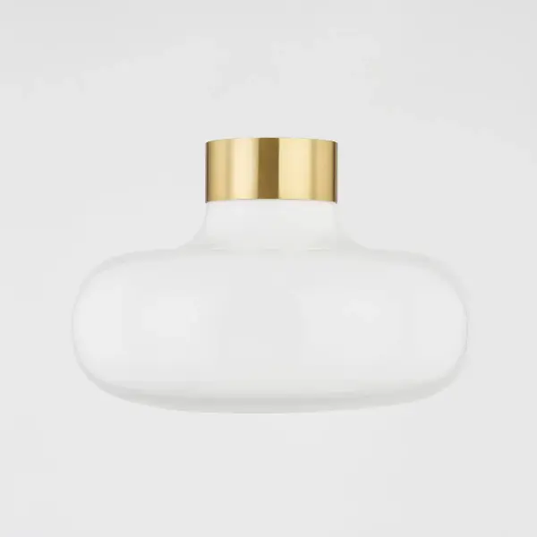 Eliana Flush Mount in Aged Brass - Image 3