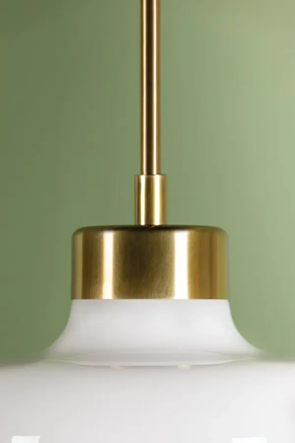 Modern Retro Elegance with Timeless Opal Glass and Aged Brass - Image 2