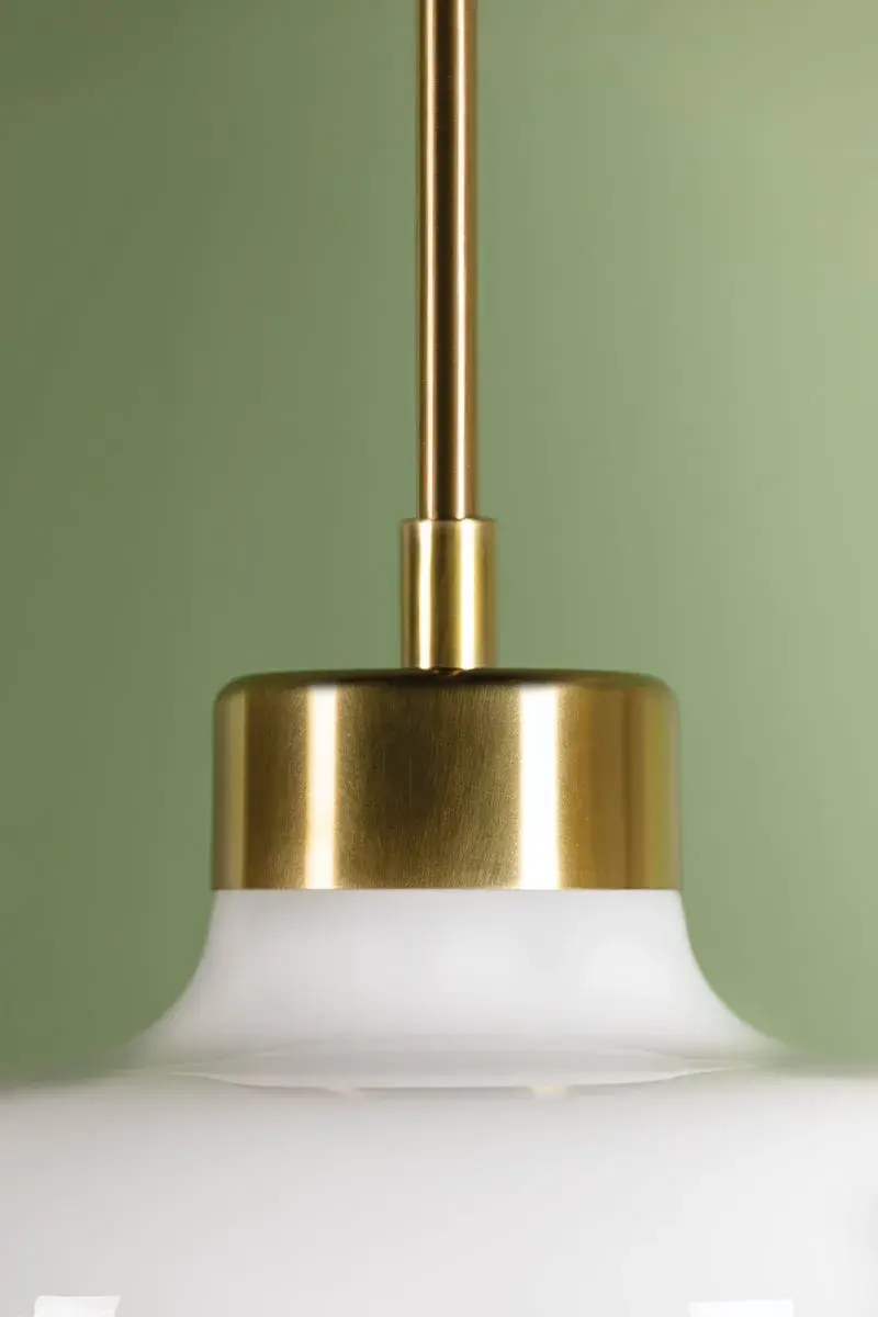 Modern Retro Elegance with Timeless Opal Glass and Aged Brass - Image 2