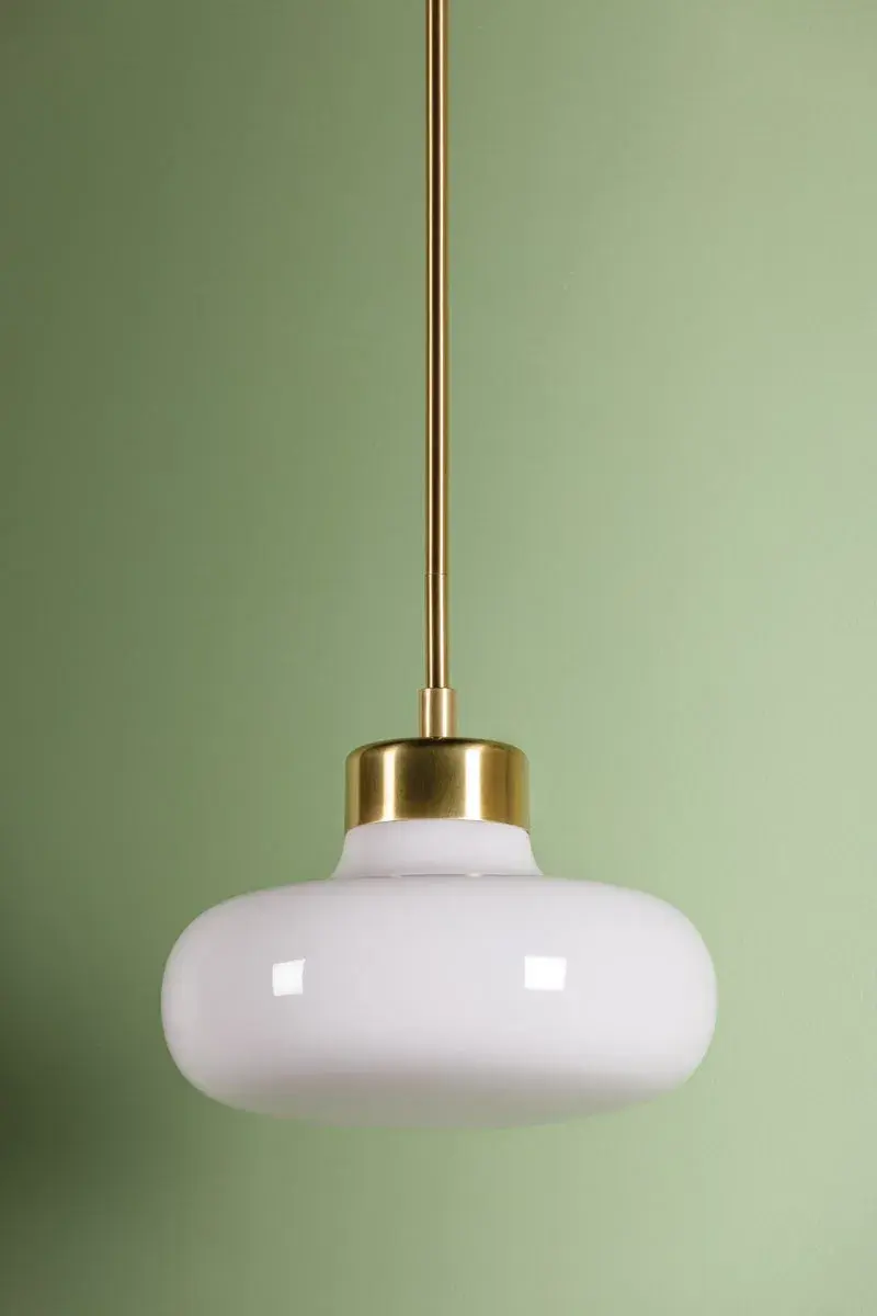 Modern Retro Elegance with Timeless Opal Glass and Aged Brass - Image 3
