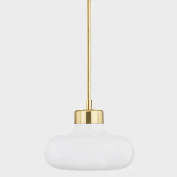 Modern Retro Elegance with Timeless Opal Glass and Aged Brass - Image 4