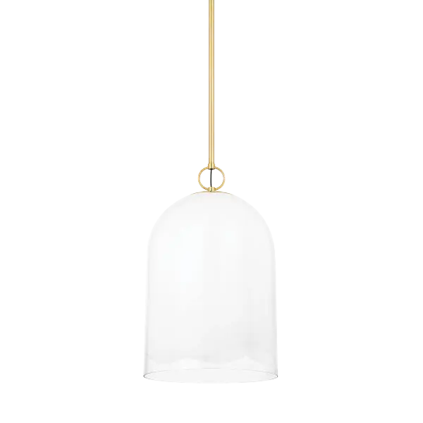 Elegant Artisan Glass Pendant with Sophisticated Sfumato Technique - Image 1