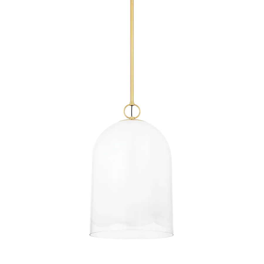 Elegant Artisan Glass Pendant with Sophisticated Sfumato Technique - Image 1