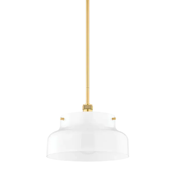 The Luella Pendant combines minimalist aesthetics with refined craftsmanship. Its opal glass shade provides soft, diffused light while knurled metal details add subtle visual interest. Perfect for modern kitchens and dining spaces.