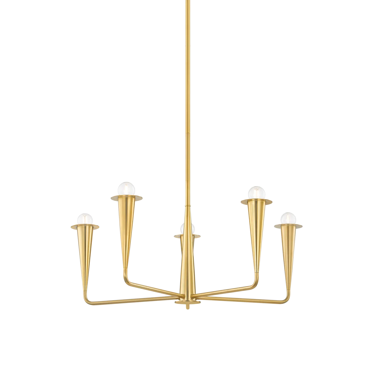 Danna Chandelier in Aged Brass