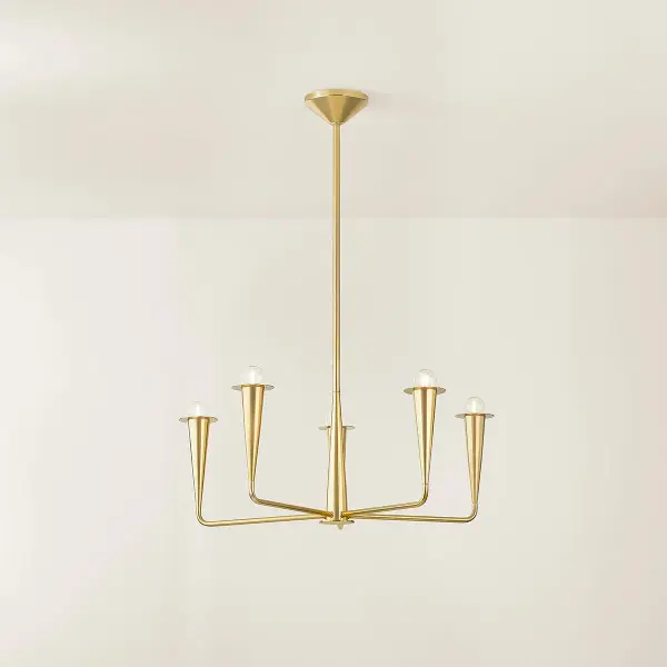Danna Chandelier in Aged Brass - Image 2