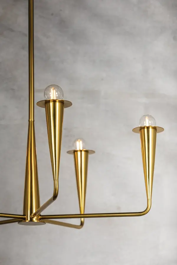 Danna Chandelier in Aged Brass - Image 5