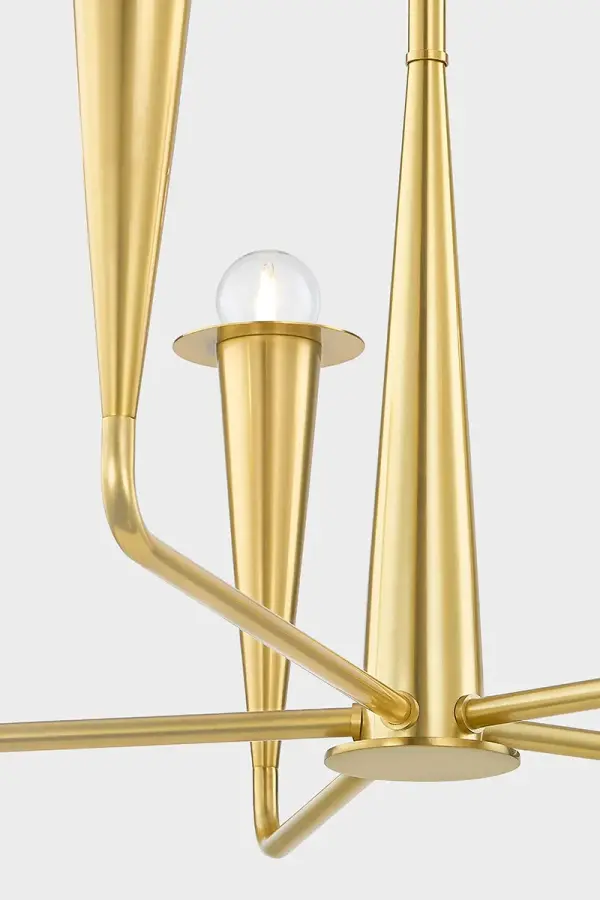 Danna Chandelier in Aged Brass - Image 6