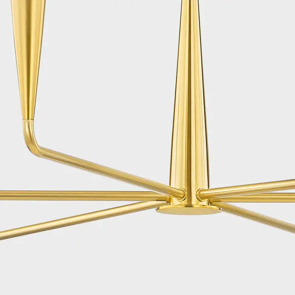 Danna Chandelier in Aged Brass - Image 4