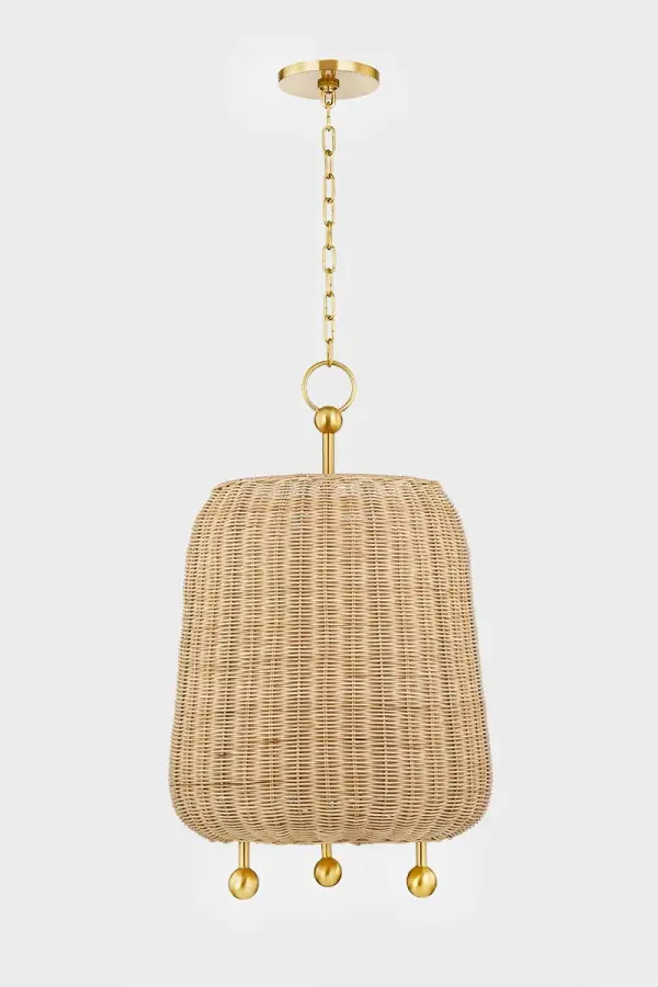 Warm Natural Wicker Pendant Brings Organic Texture to Any Space - Image 3