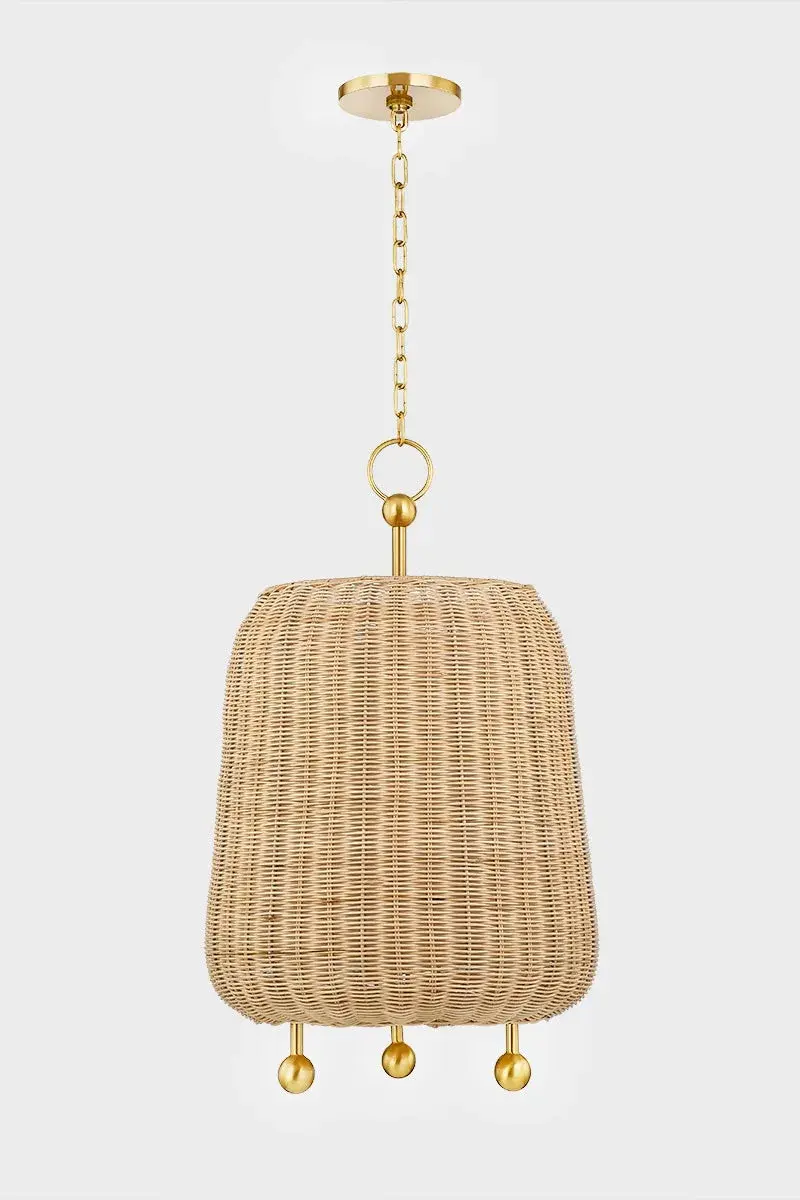 Warm Natural Wicker Pendant Brings Organic Texture to Any Space - Image 3
