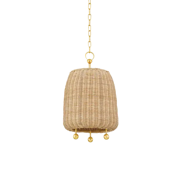 Warm, Natural Wicker Pendant Brings Organic Texture to Any Space - Image 1