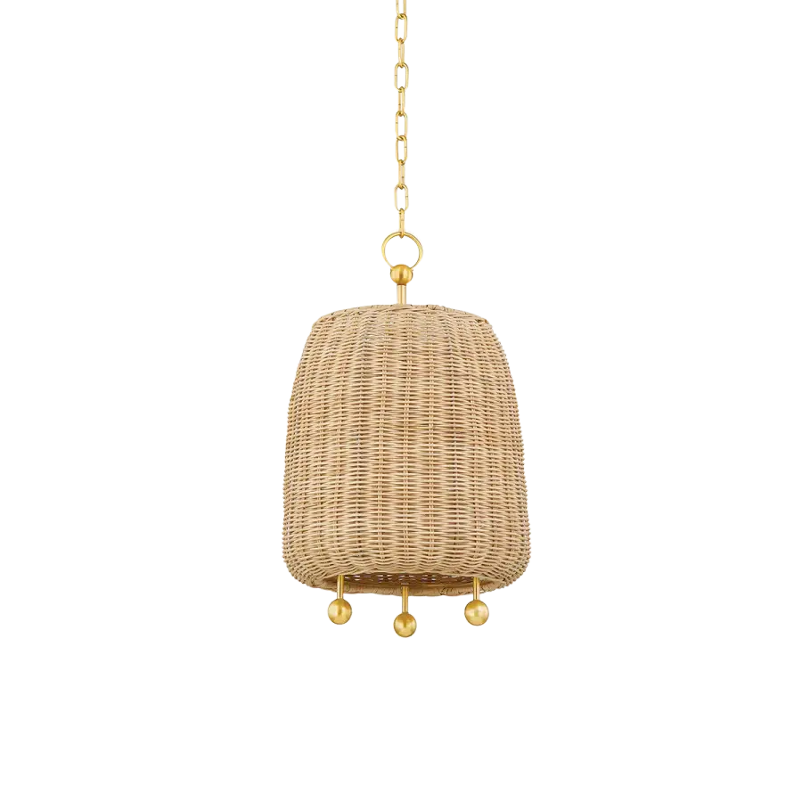 Warm, Natural Wicker Pendant Brings Organic Texture to Any Space - Image 1
