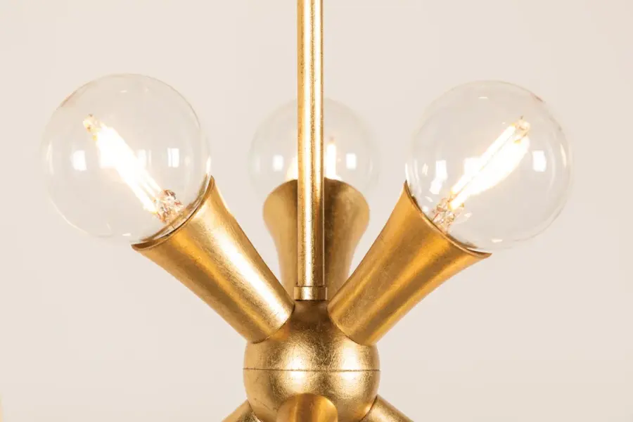 Kendall Lantern in Vintage Gold Leaf - Image 4