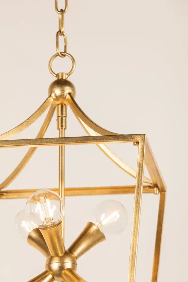 Kendall Lantern in Vintage Gold Leaf - Image 5