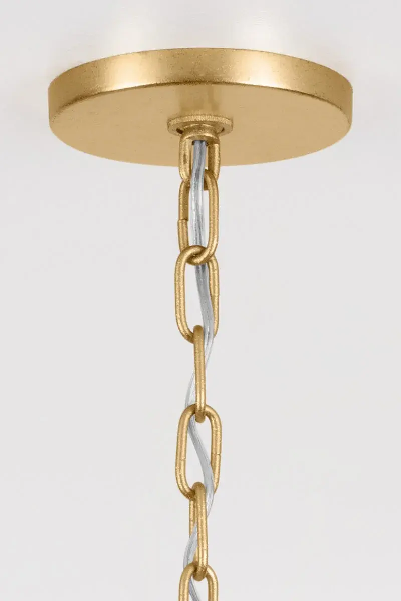 Kendall Lantern in Vintage Gold Leaf - Image 7