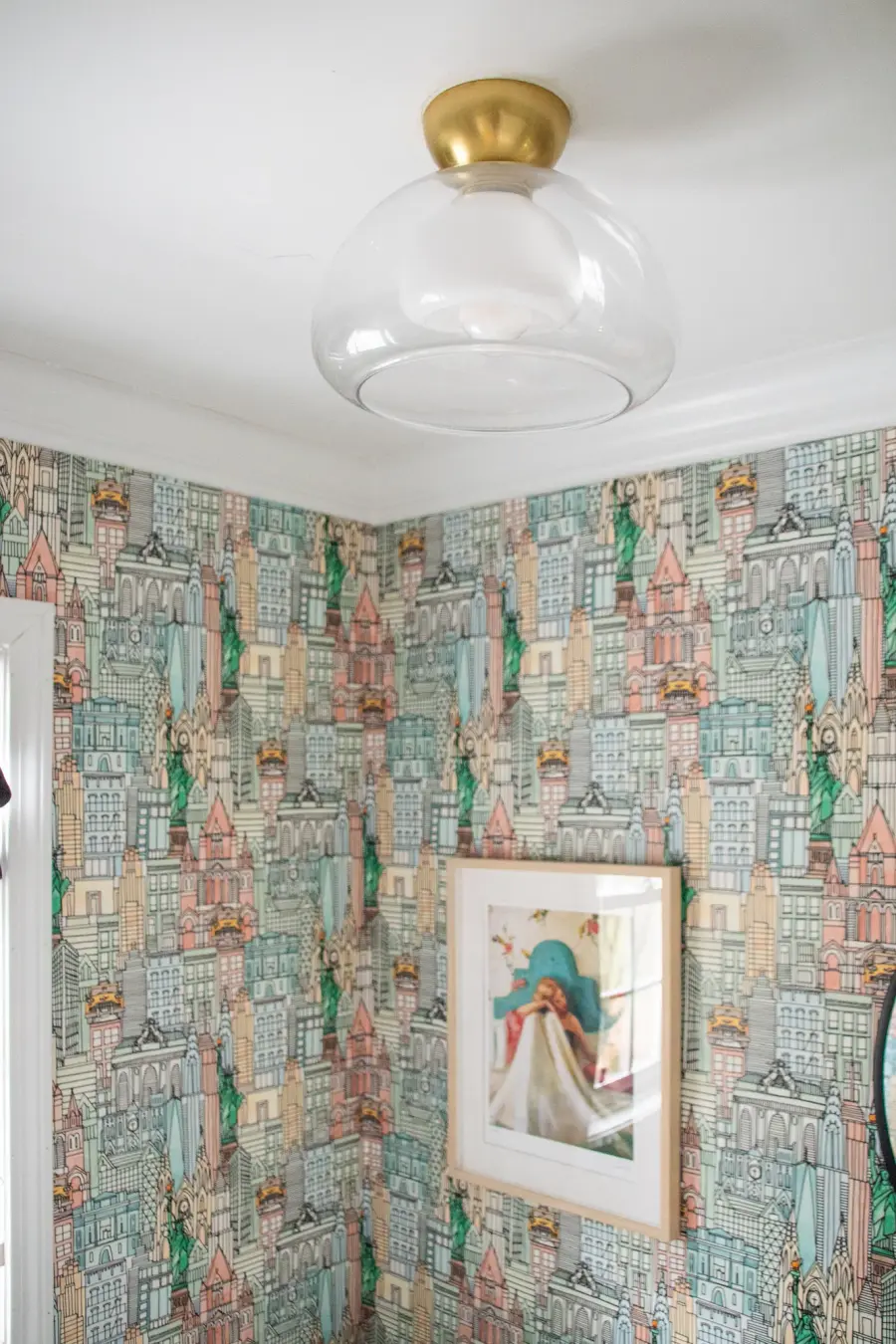 Cortney Semi Flush Mount in Aged Brass - Image 9