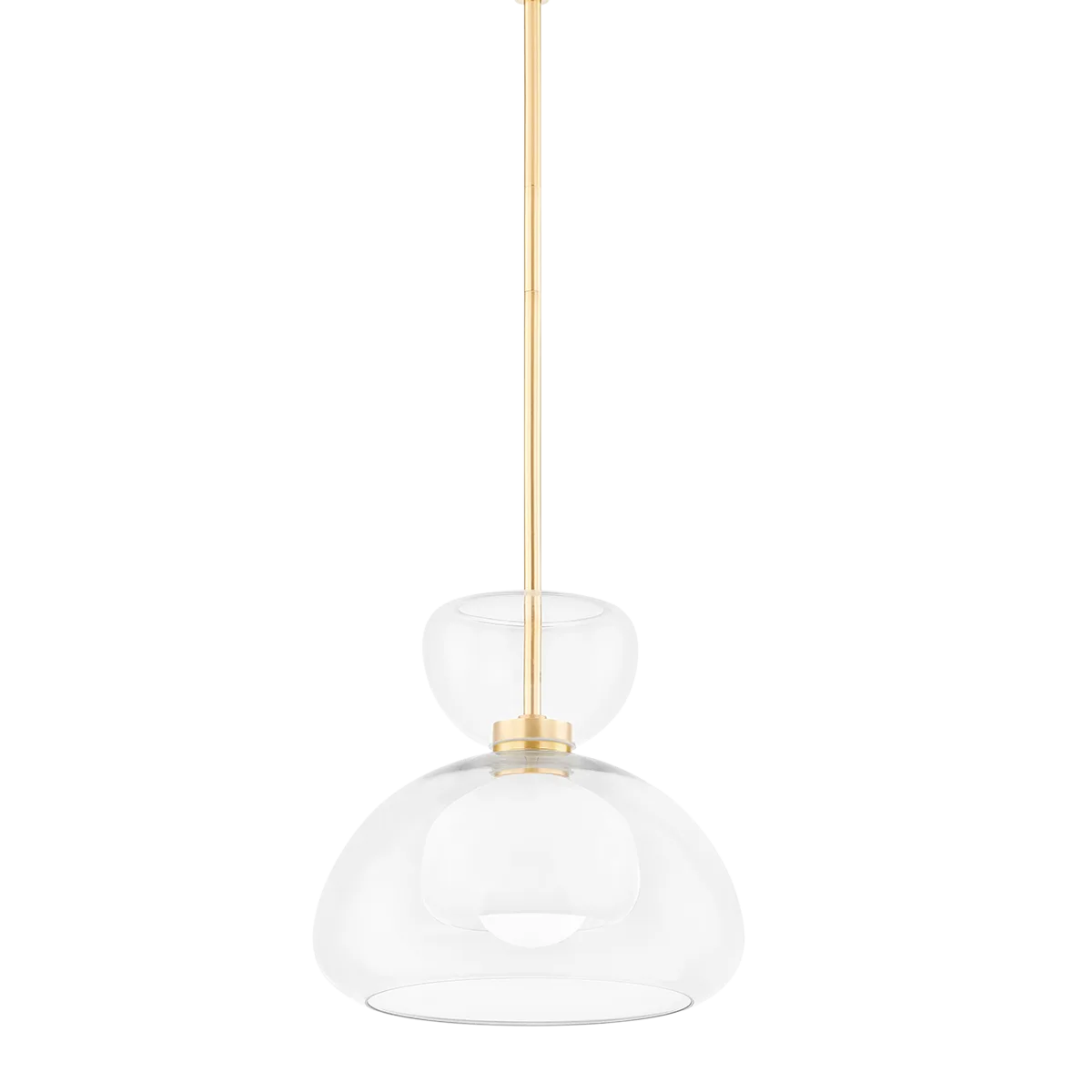 Cortney Pendant in Aged Brass