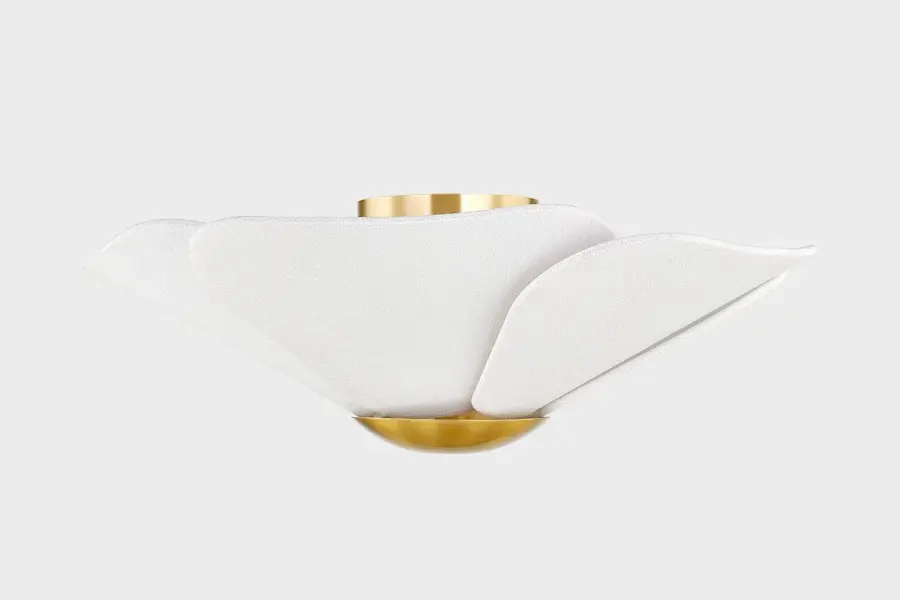 Madeline Flush Mount in Aged Brass - Image 2