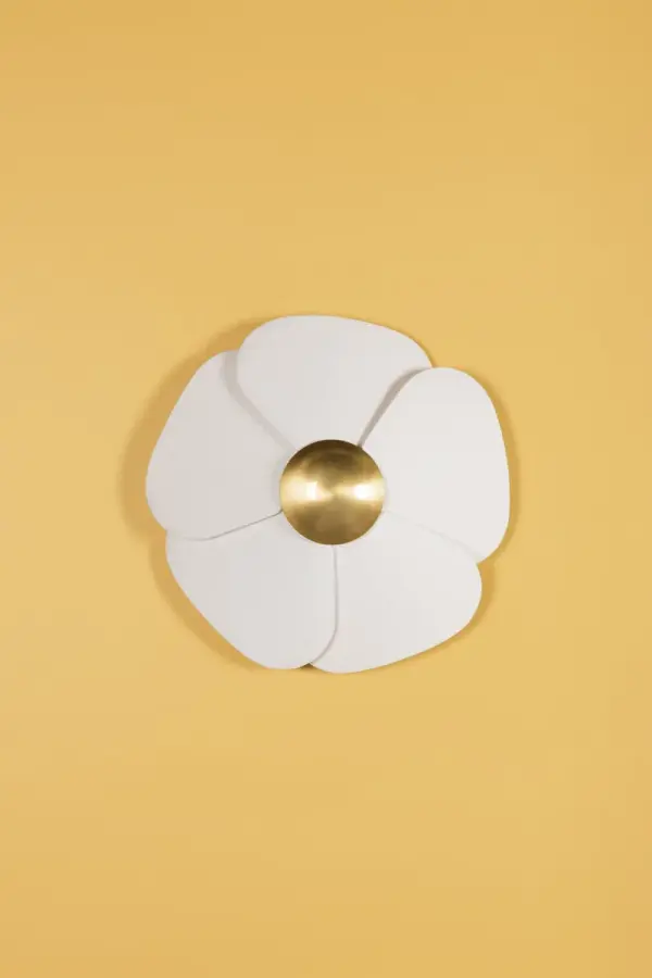 Madeline Flush Mount in Aged Brass - Image 4