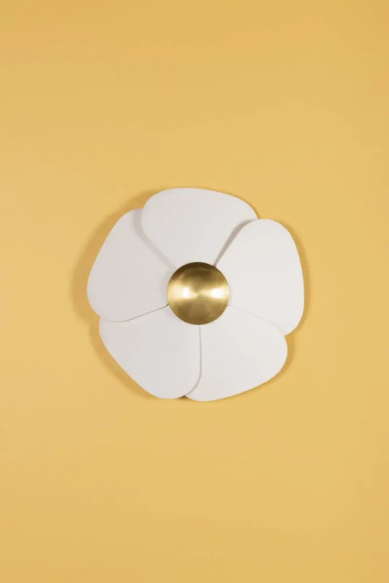 Madeline Flush Mount in Aged Brass - Image 4