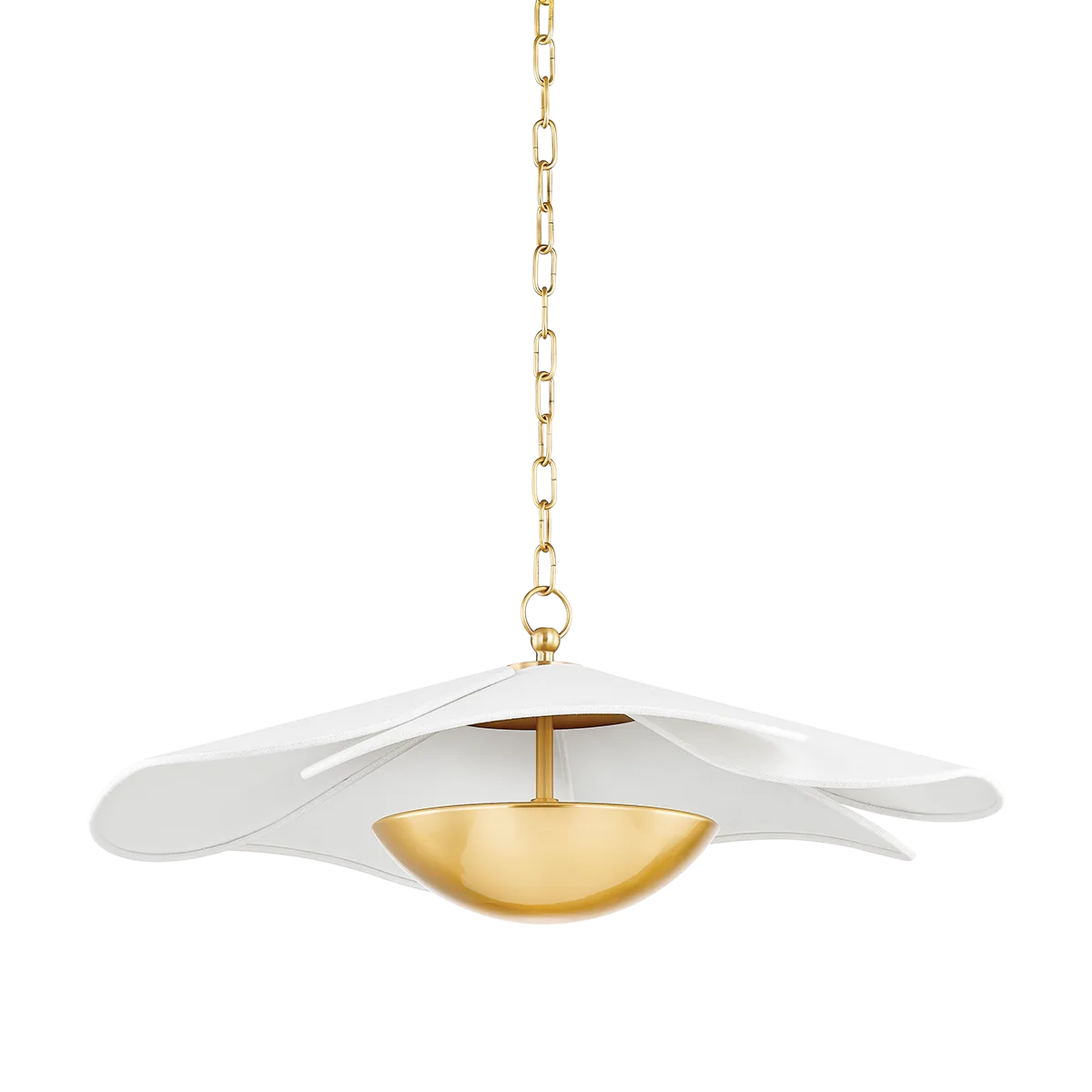 Madeline Pendant in Aged Brass