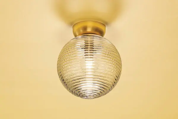 Sara Flush Mount in Aged Brass - Image 2
