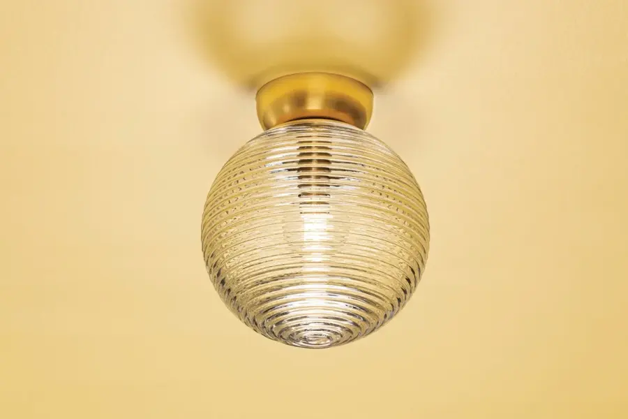 Sara Flush Mount in Aged Brass - Image 2