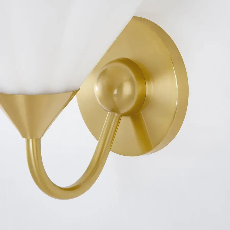 Kelsey Wall Sconce in Aged Brass - Image 3