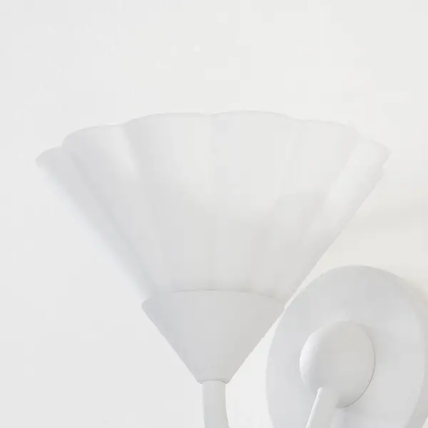 Kelsey Wall Sconce in Textured White - Image 3