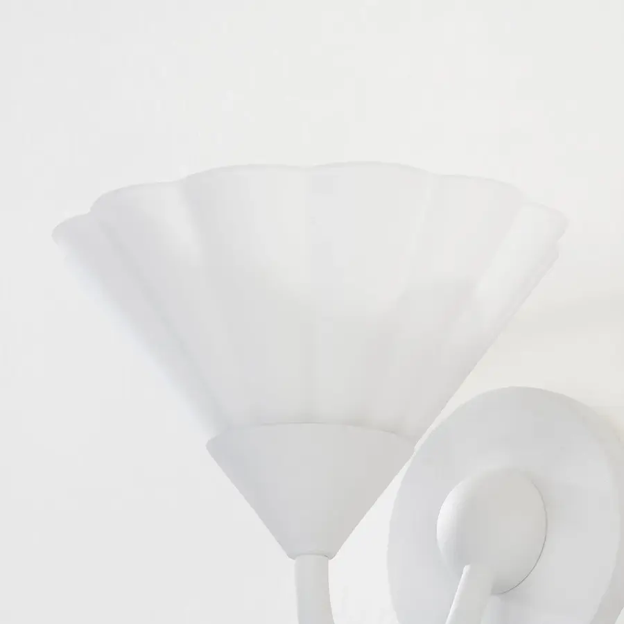 Kelsey Wall Sconce in Textured White - Image 3