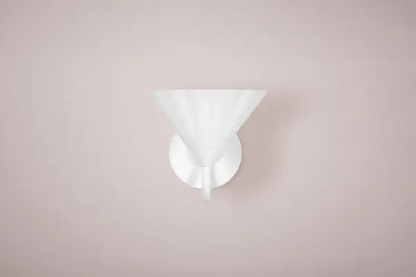Kelsey Wall Sconce in Textured White - Image 4