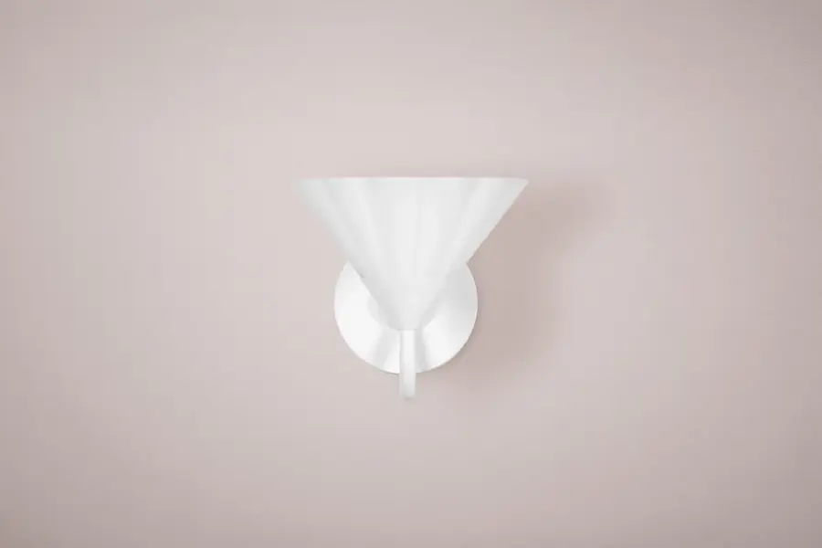 Kelsey Wall Sconce in Textured White - Image 4