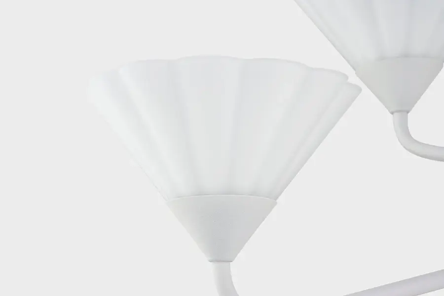 Kelsey 6-Light Chandelier in Textured White - Image 2