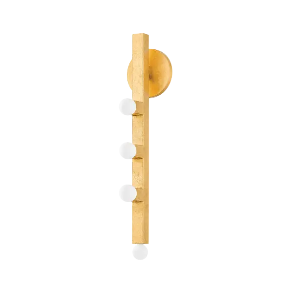 Sutter Wall Sconce in Vintage Gold Leaf - Image 1