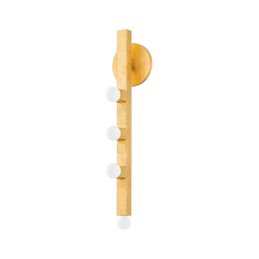 Sutter Wall Sconce in Vintage Gold Leaf - Image 1