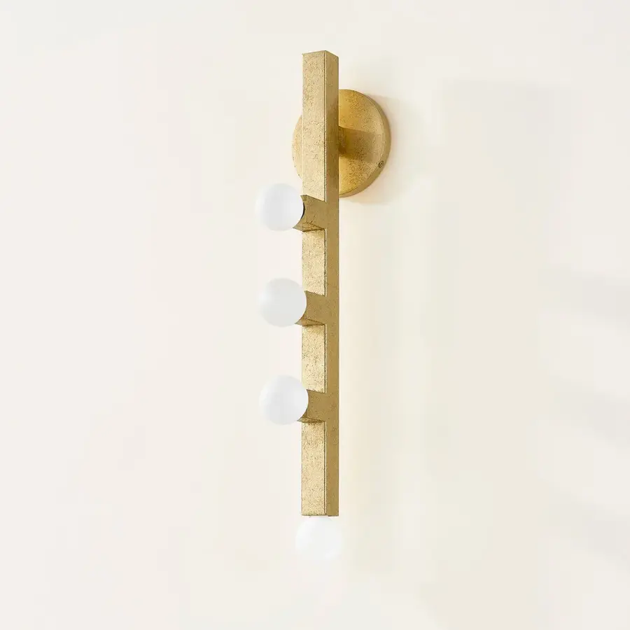 Sutter Wall Sconce in Vintage Gold Leaf - Image 4