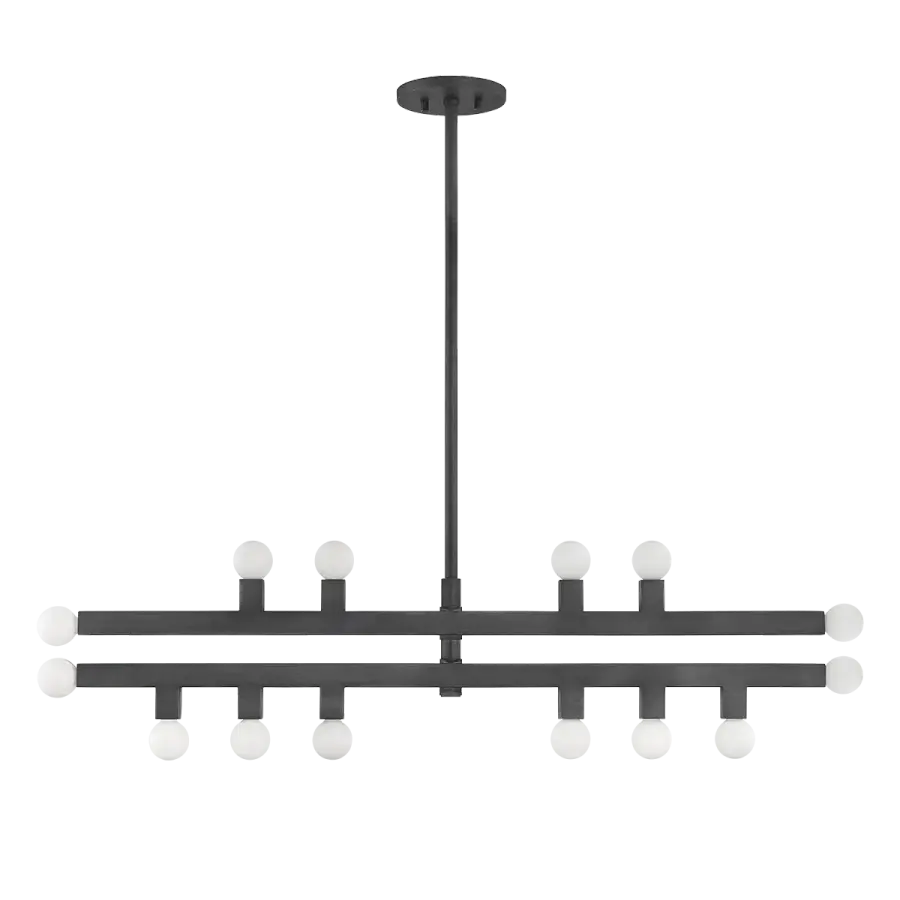 Modern Geometric Chandelier with Artistic Glass Orb Design - Image 3