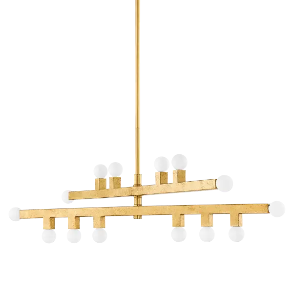 Modern Asymmetry Meets Warm Elegance in Glass and Gold - Image 1