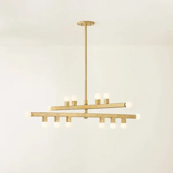 Modern Asymmetry Meets Warm Elegance in Glass and Gold - Image 2