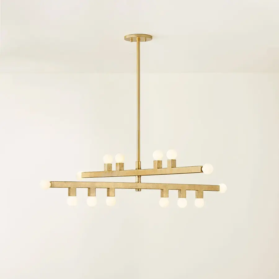 Modern Asymmetry Meets Warm Elegance in Glass and Gold - Image 2