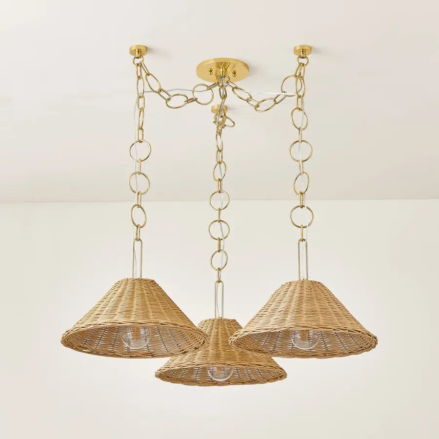 Organic Texture Meets Timeless Brass in This Coastal-Inspired Chandelier - Image 2