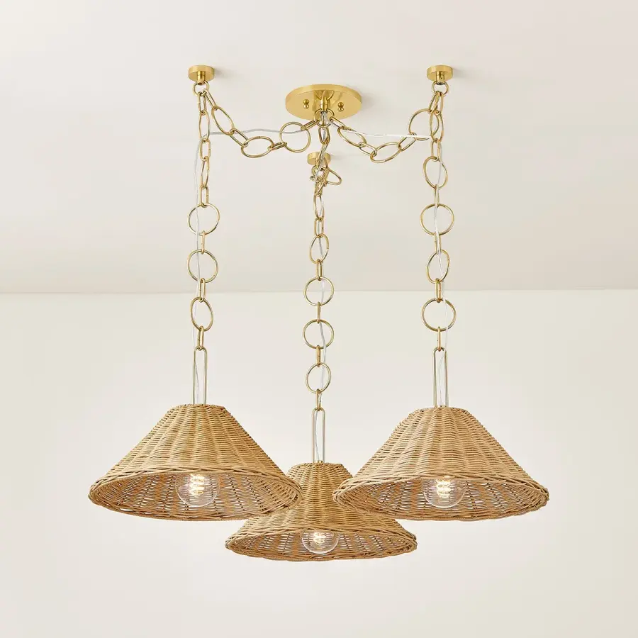 Organic Texture Meets Timeless Brass in This Coastal-Inspired Chandelier - Image 3